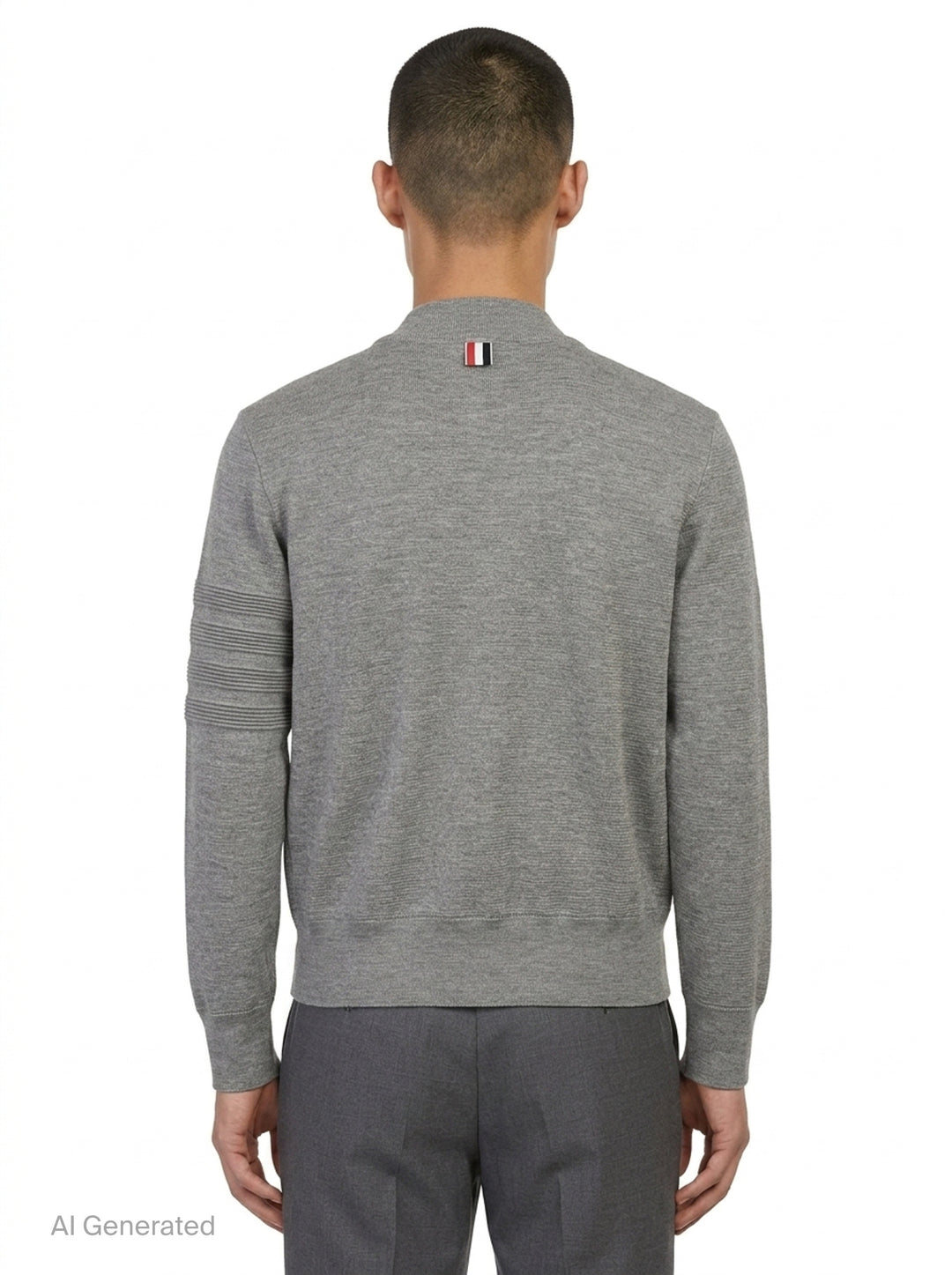 Milano Stitch Zip-Up Bomber Jacket | Thom Browne | Club21 - back