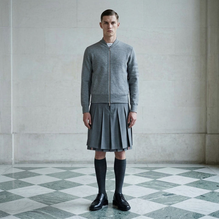 Milano Stitch Zip-Up Bomber Jacket | Thom Browne | Club21 - lifestyle