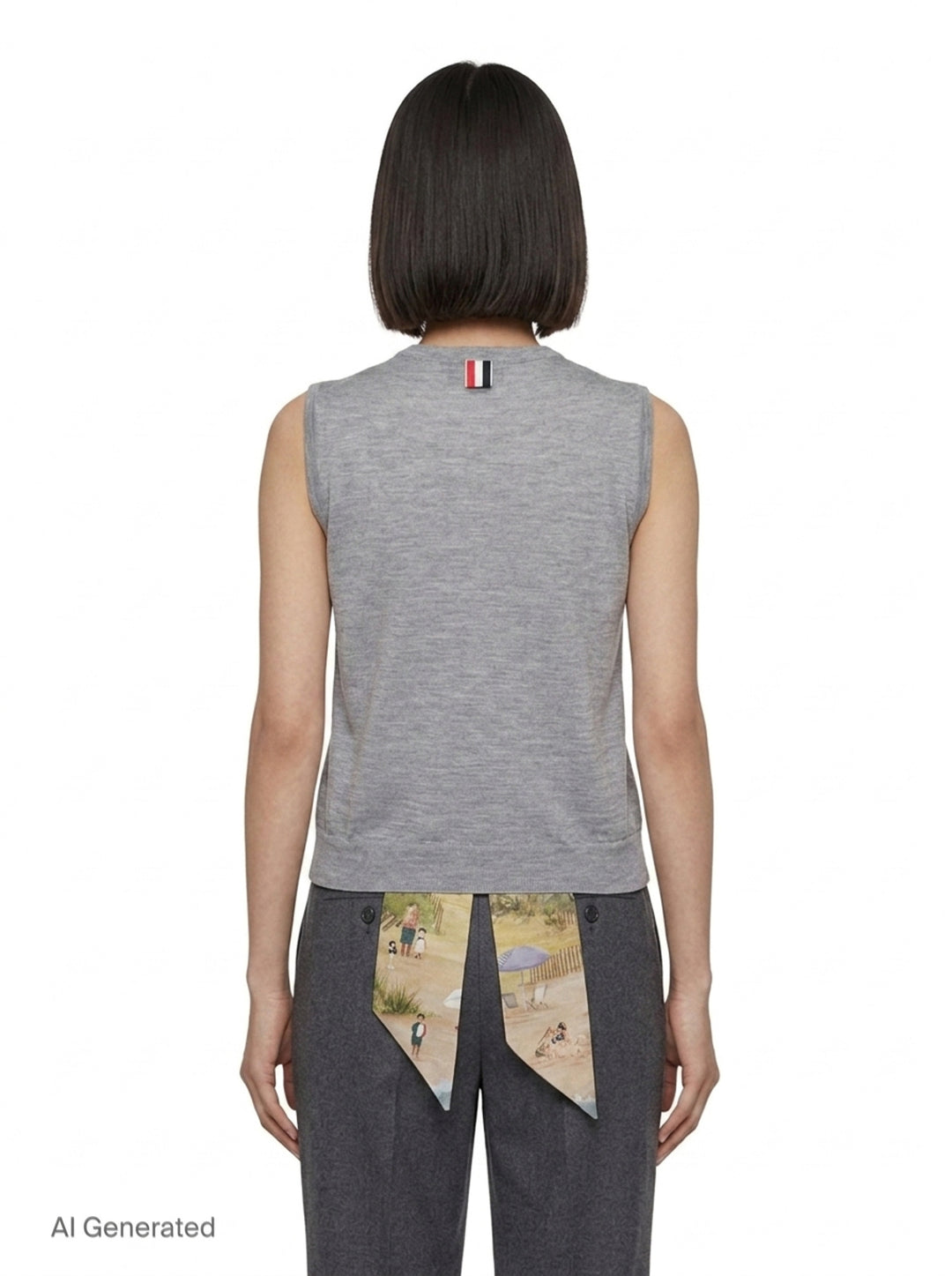 Nantucket Scenic Jersey Tank | Thom Browne | Club21 - back