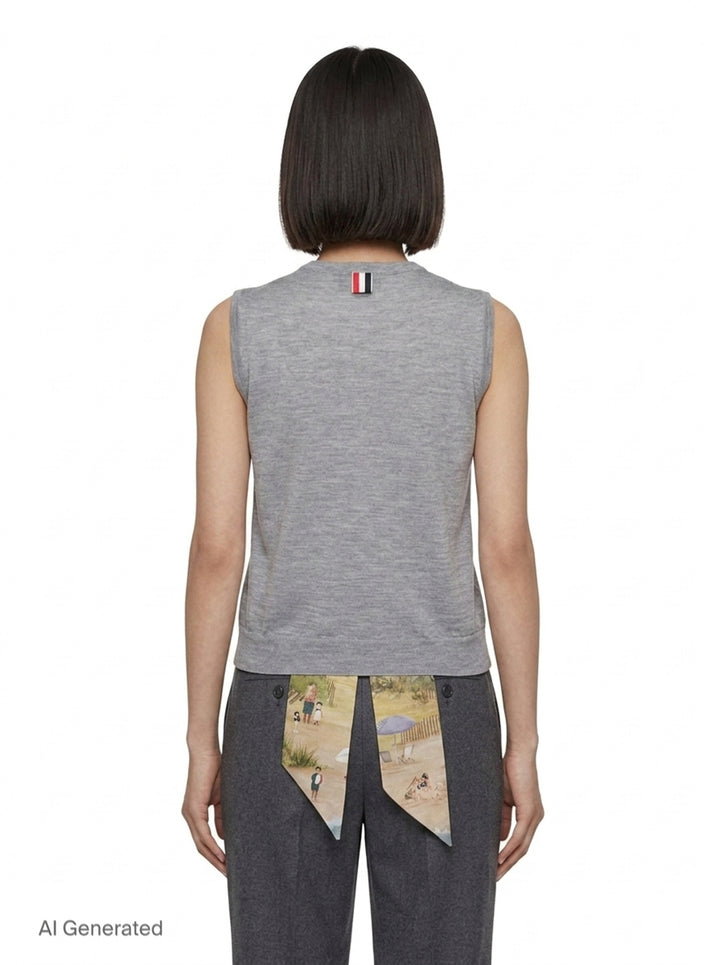 Nantucket Scenic Jersey Tank | Thom Browne | Club21 - back