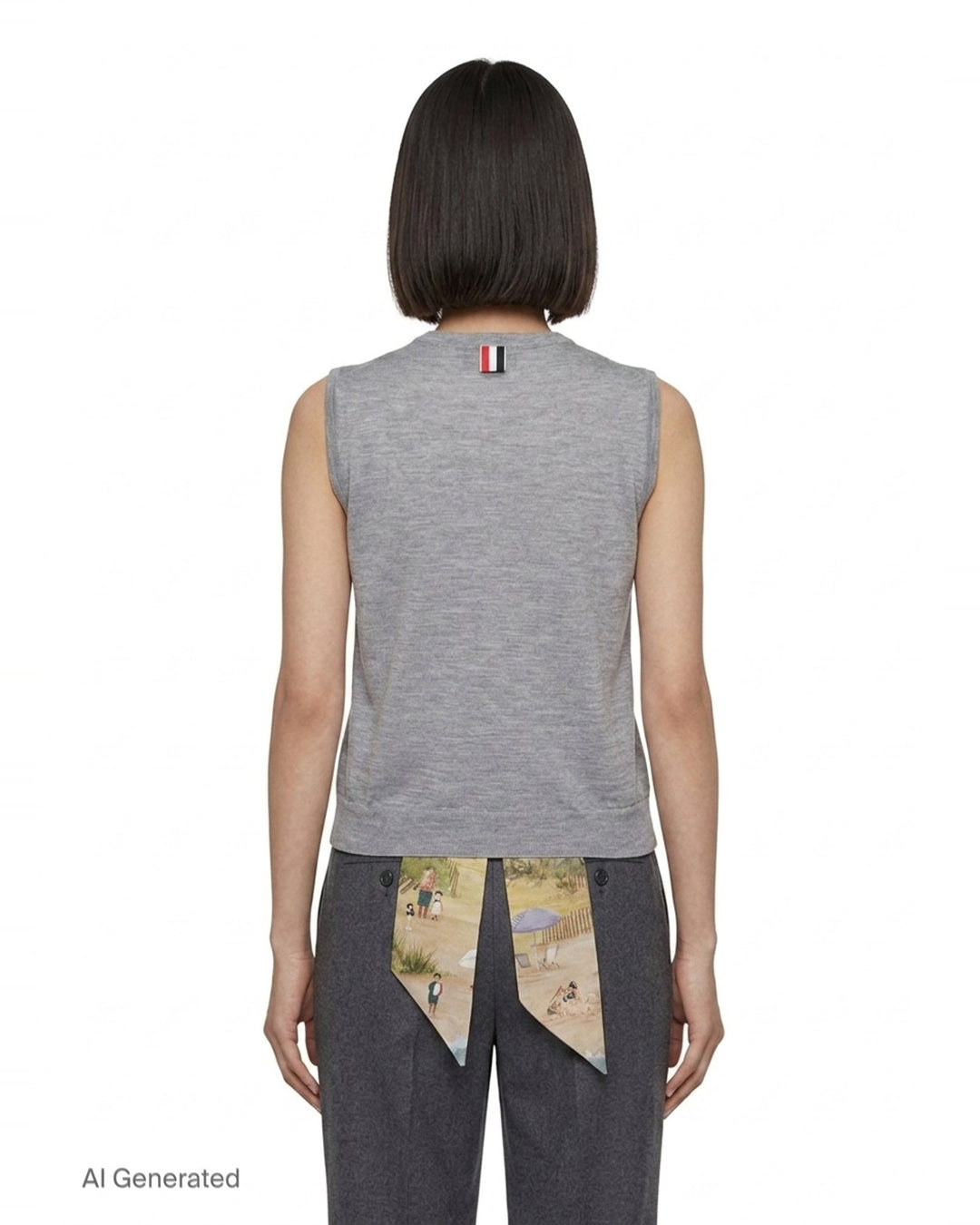 Nantucket Scenic Jersey Tank | Thom Browne | Club21 - back