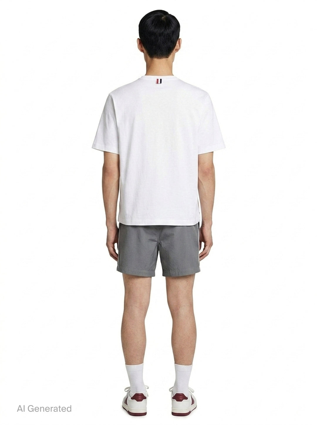 Oversized Short Sleeve Pocket Tee | Thom Browne | Club21 - back