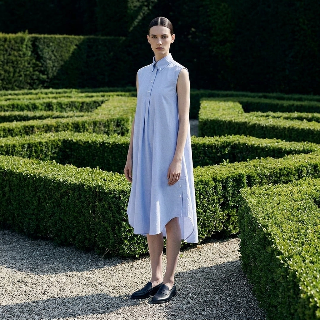 Oversized Sleeveless Shirt Dress | Thom Browne