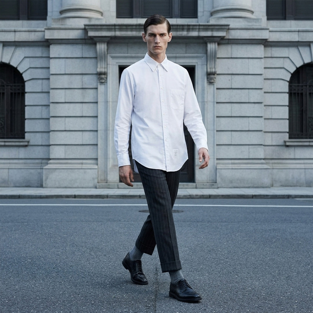 Oxford Classic Long Sleeve Shirt | Thom Browne | Club21 - lifestyle