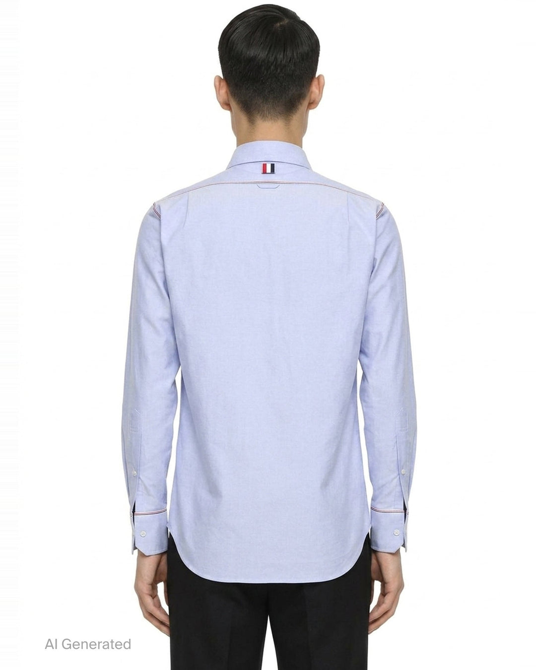 Oxford Grosgrain Framing Shirt | Thom Browne | Club21 - back