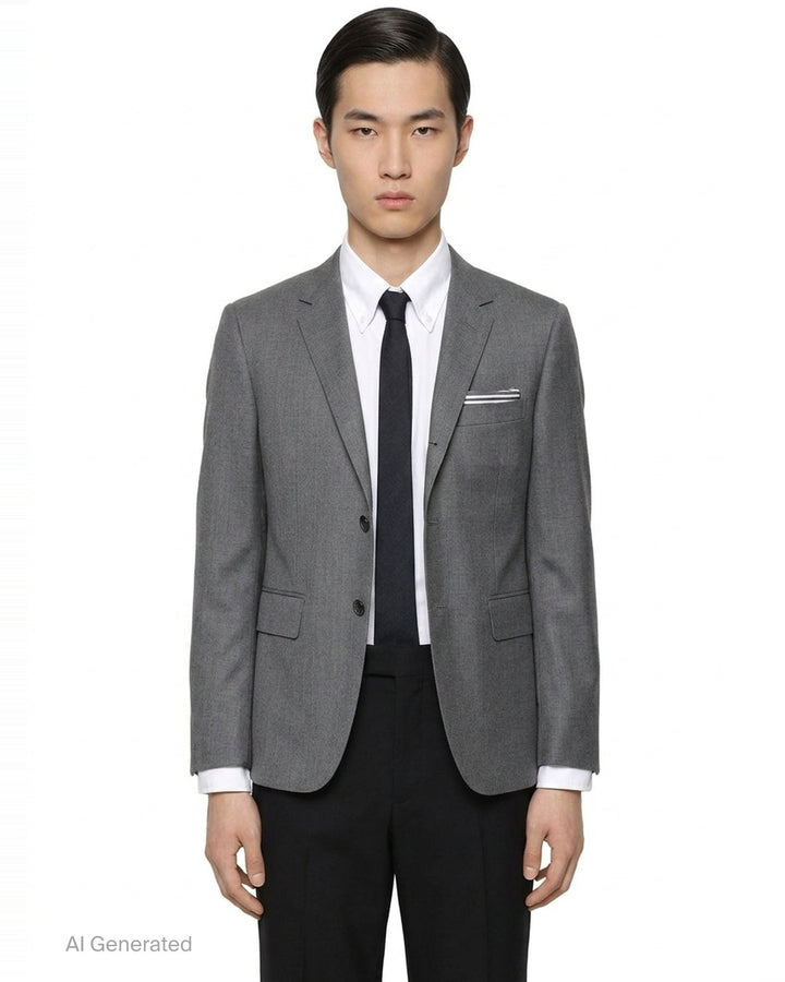 Oxford Grosgrain Placket Shirt | Thom Browne | Club21 - front