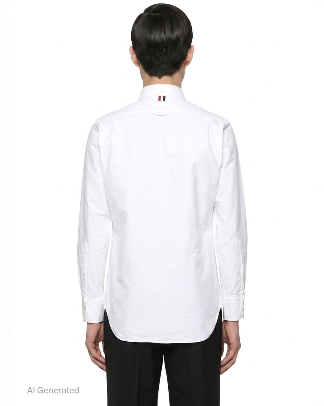 Oxford Grosgrain Placket Shirt | Thom Browne | Club21 - back