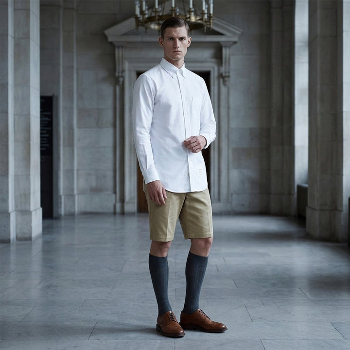 Oxford Grosgrain Placket Shirt | Thom Browne | Club21 - lifestyle