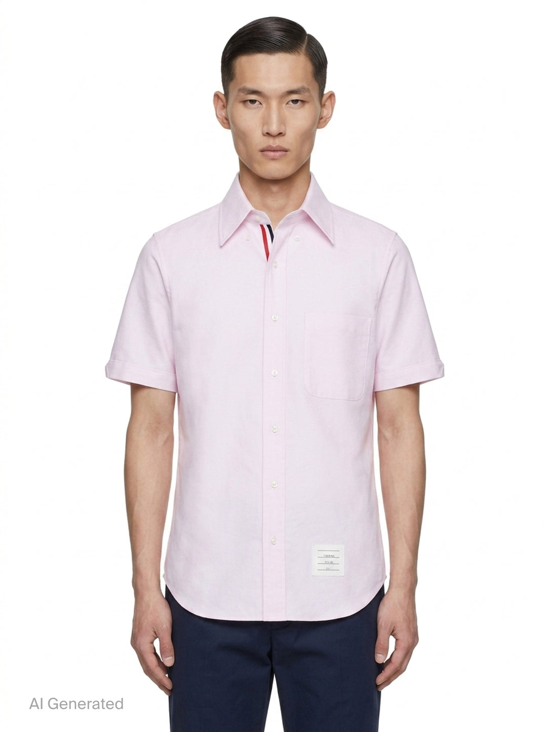 Oxford Short Sleeve Shirt | Thom Browne | Club21 - front
