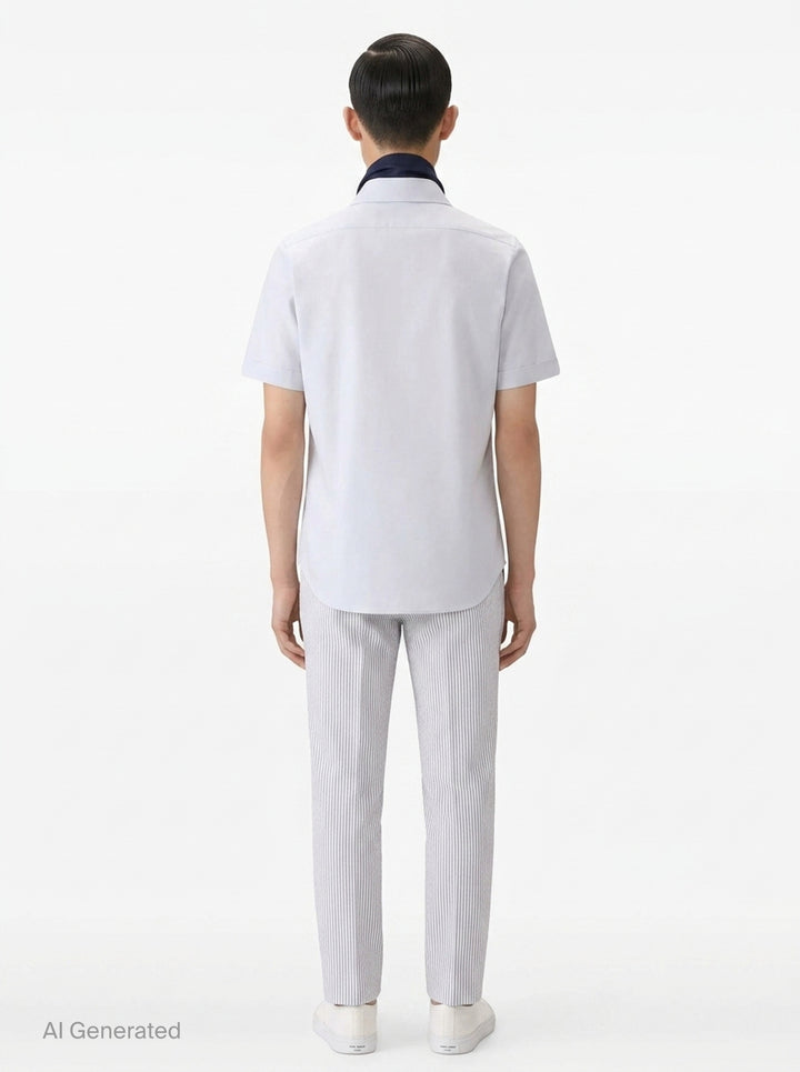 Oxford Short Sleeve Shirt | Thom Browne | Club21 - back