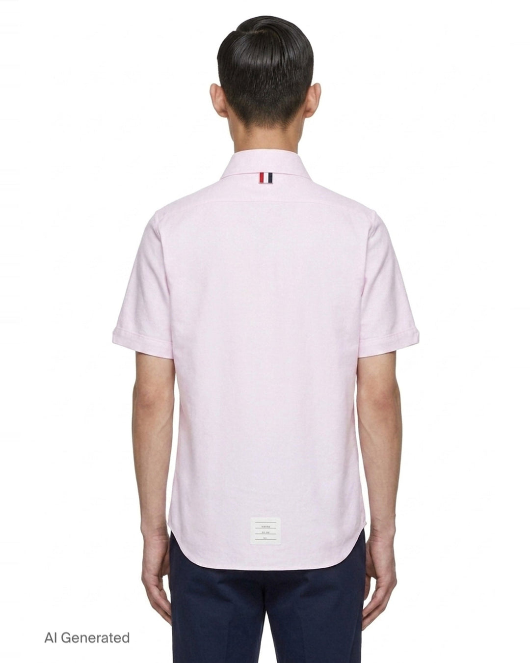 Oxford Short Sleeve Shirt | Thom Browne | Club21 - back