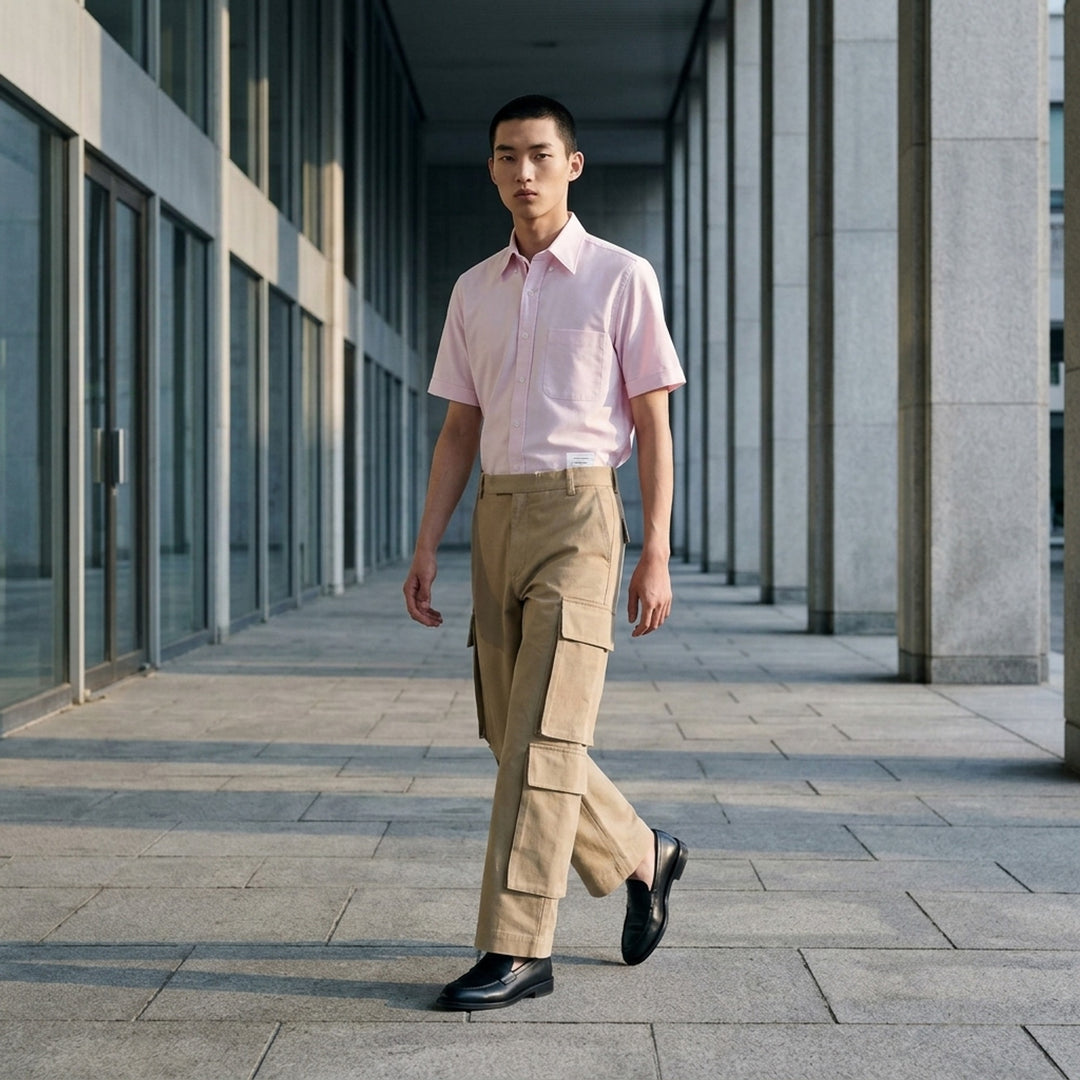 Oxford Short Sleeve Shirt | Thom Browne | Club21 - lifestyle