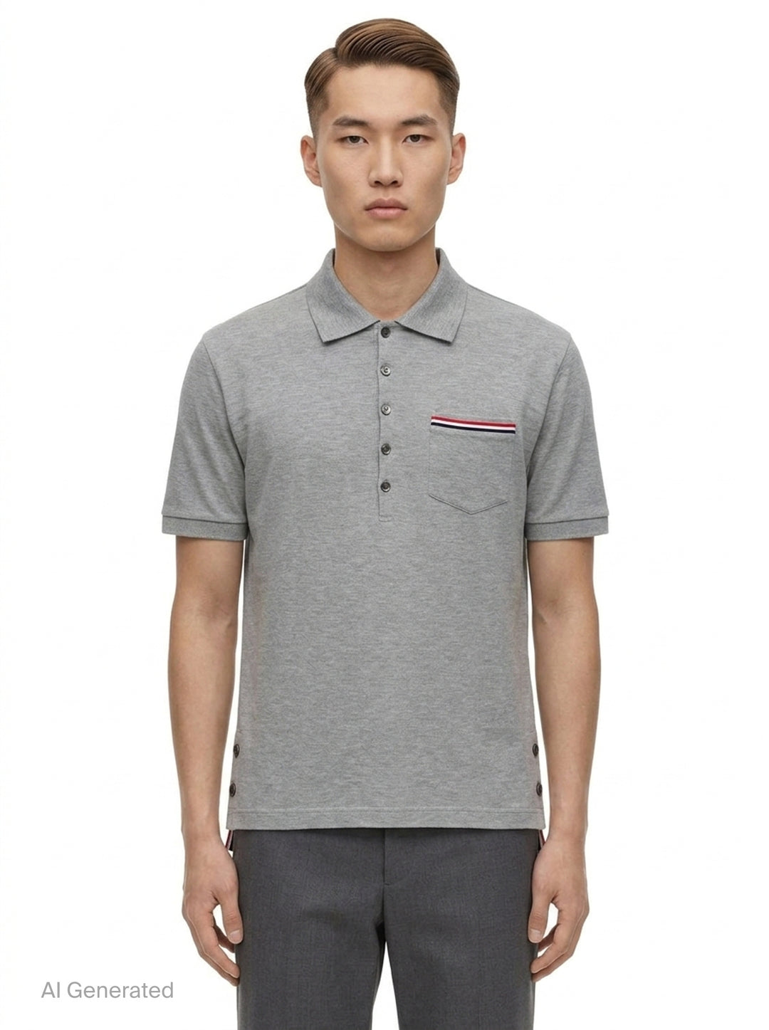 Pique Pocket Polo | Thom Browne | Club21 - front