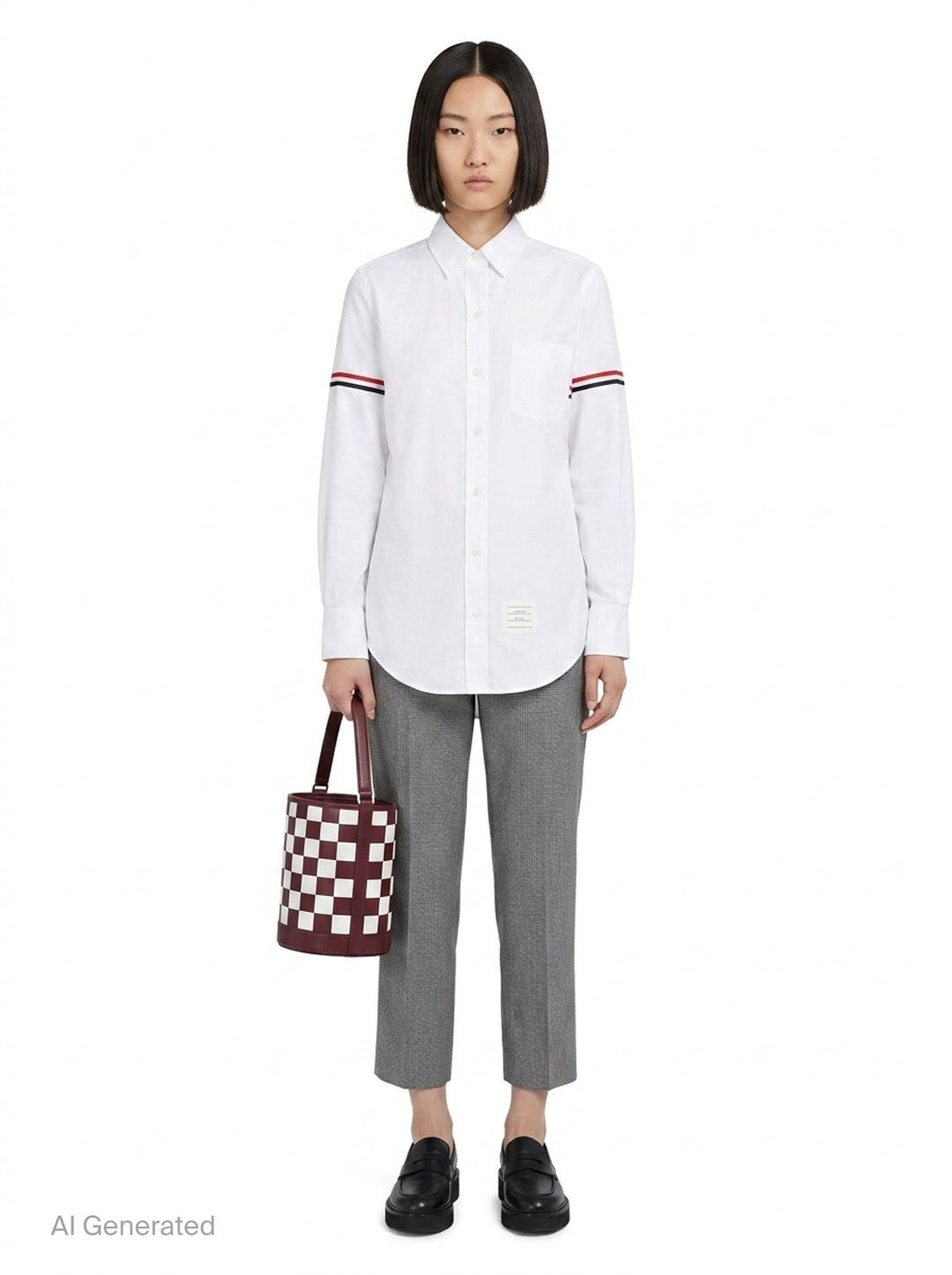 Poplin Armband Classic Shirt | Thom Browne | Club21 - front