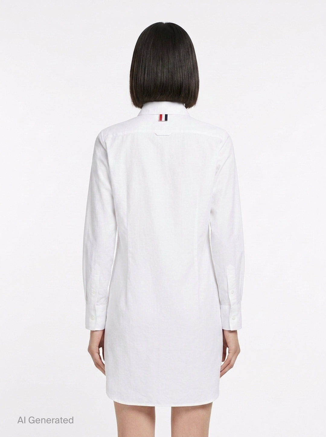 Poplin Mini Shirtdress | Thom Browne | Club21 - back