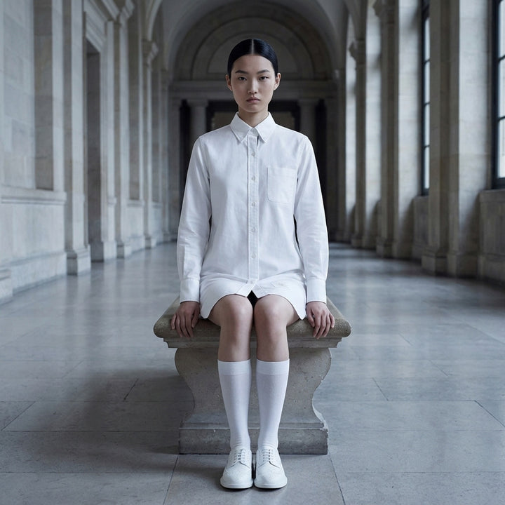 Poplin Mini Shirtdress | Thom Browne | Club21 - lifestyle