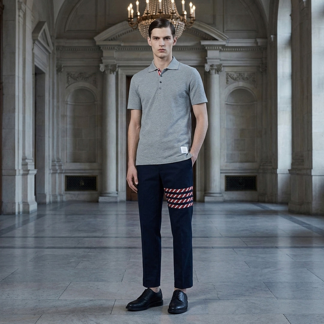 Relaxed Fit Short Sleeve Polo | Thom Browne | Club21 - lifestyle