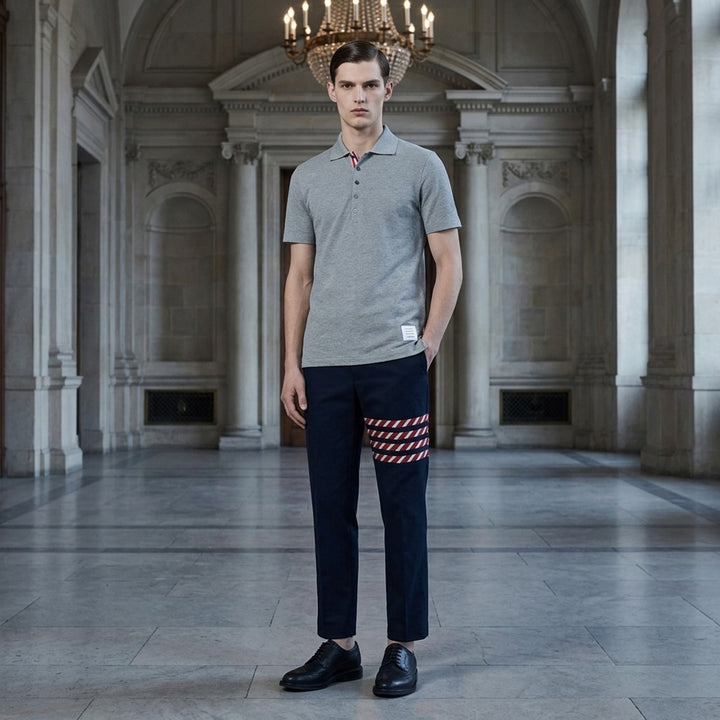 Relaxed Fit Short Sleeve Polo | Thom Browne | Club21 - lifestyle