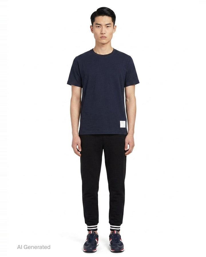 Relaxed Fit Short Sleeve Tee | Thom Browne | Club21 - front