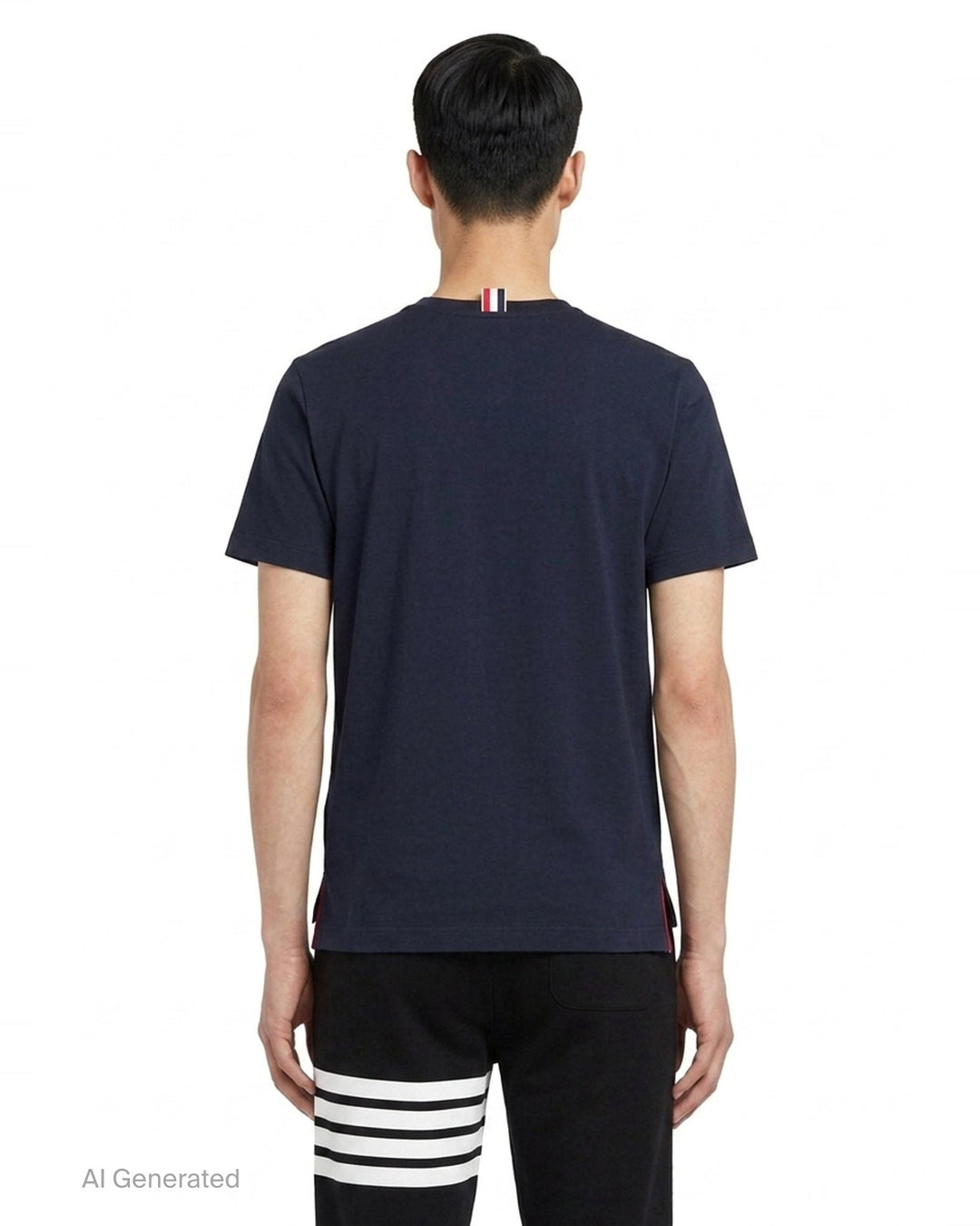Relaxed Fit Short Sleeve Tee | Thom Browne | Club21 - back