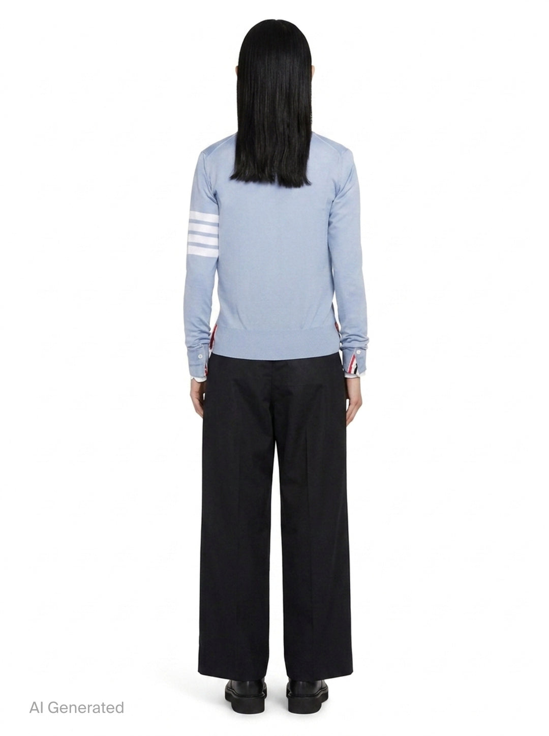 Relaxed Fit V-Neck Cardigan | Thom Browne | Club21 - back