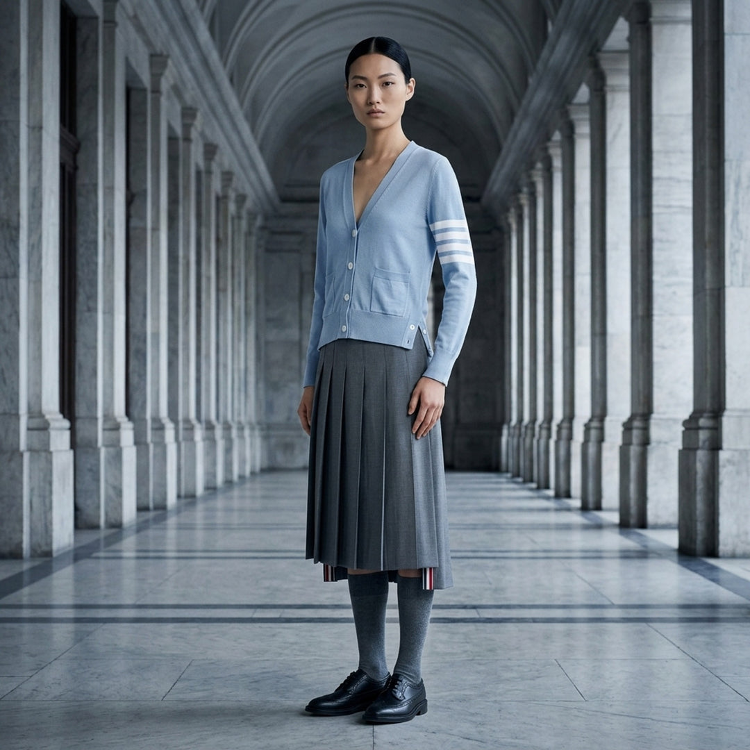 Relaxed Fit V-Neck Cardigan | Thom Browne | Club21 - lifestyle
