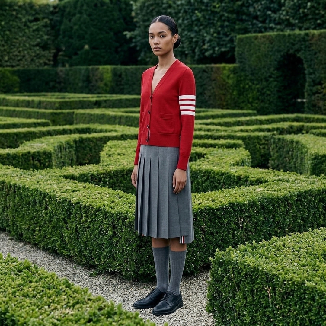 Relaxed Fit V-Neck Cardigan | Thom Browne | Club21 - lifestyle