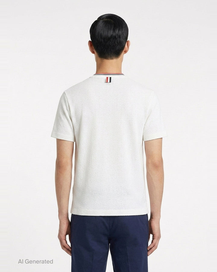 Relaxed Short Sleeve Tee | Thom Browne | Club21 - back