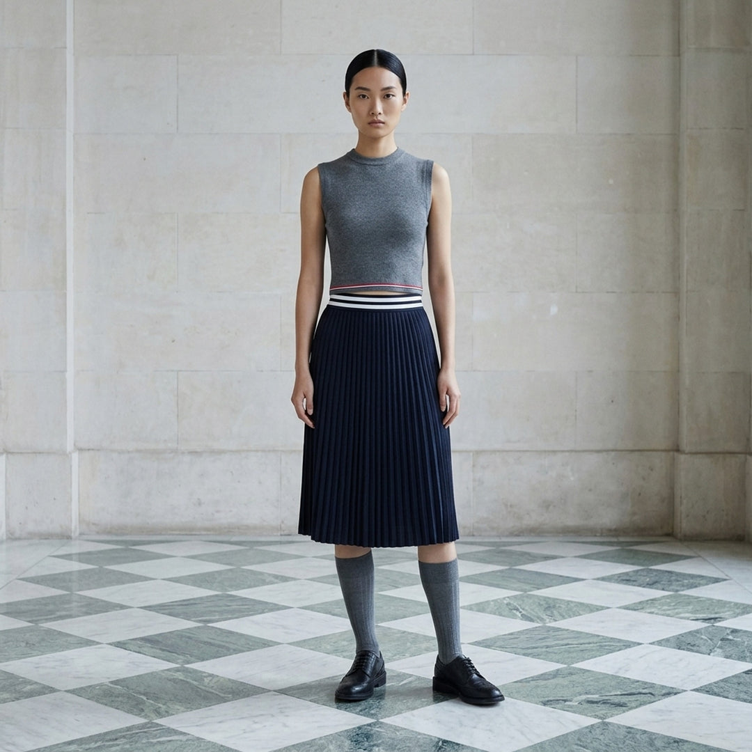 Rib Stitch Merino Shell Top | Thom Browne | Club21 - lifestyle