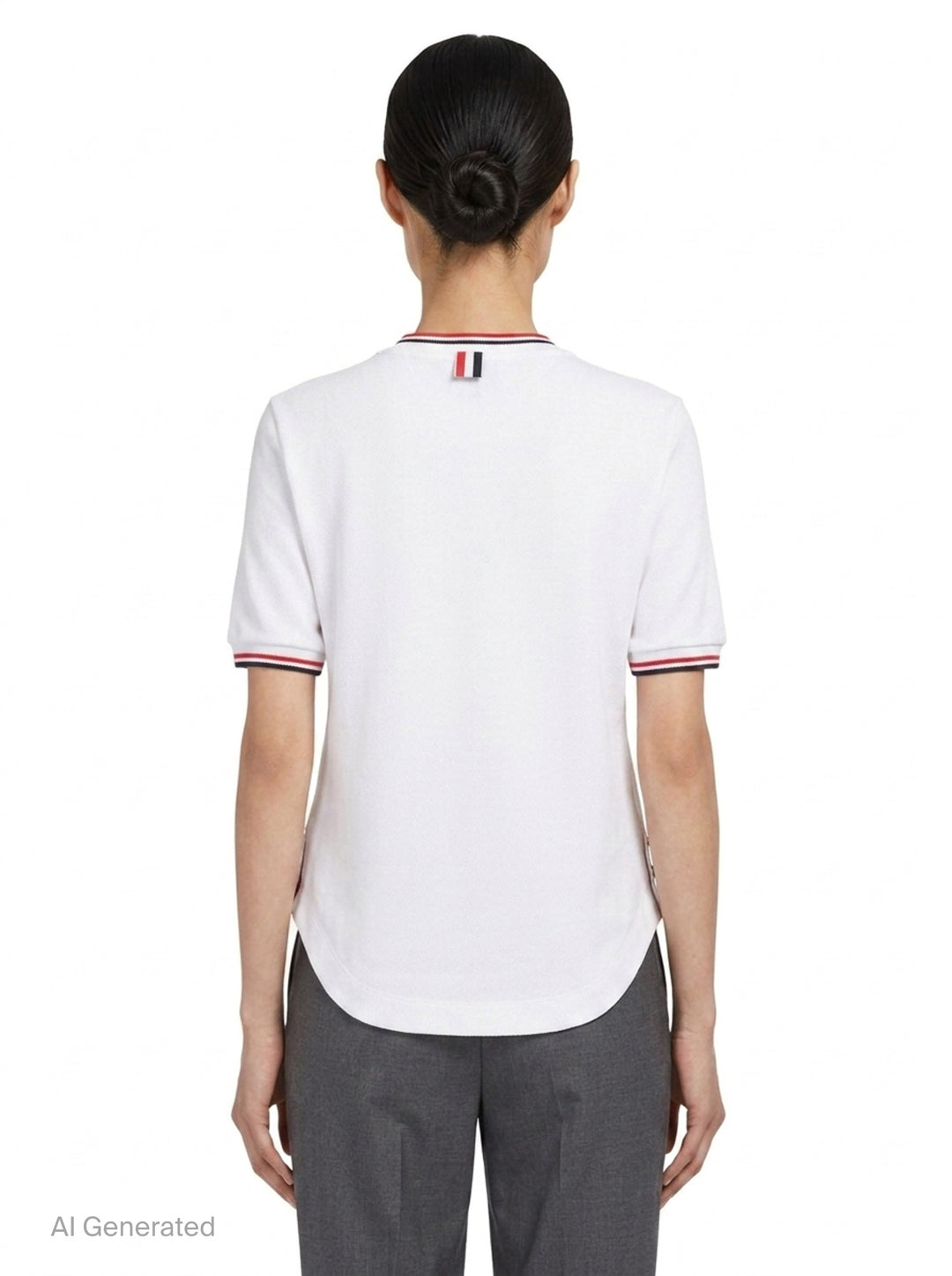 RWB Tipping Short Sleeve Tee | Thom Browne | Club21 - back