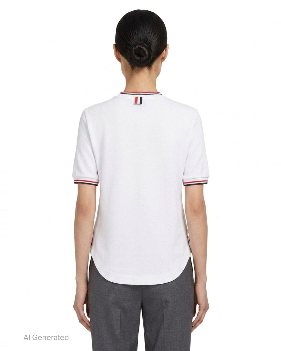 RWB Tipping Short Sleeve Tee | Thom Browne | Club21 - back
