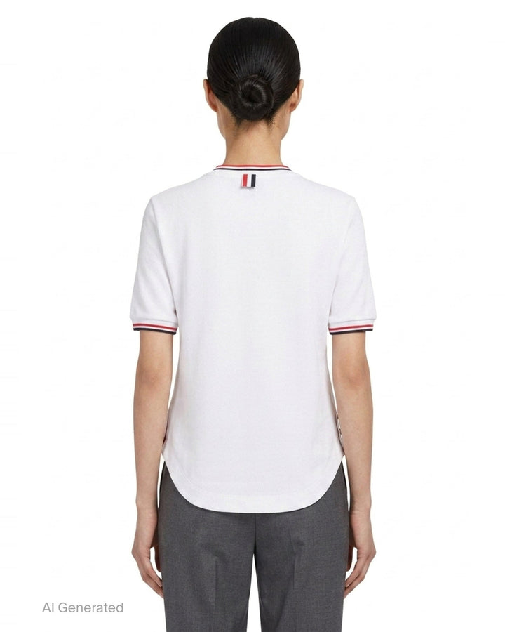 RWB Tipping Short Sleeve Tee | Thom Browne | Club21 - back