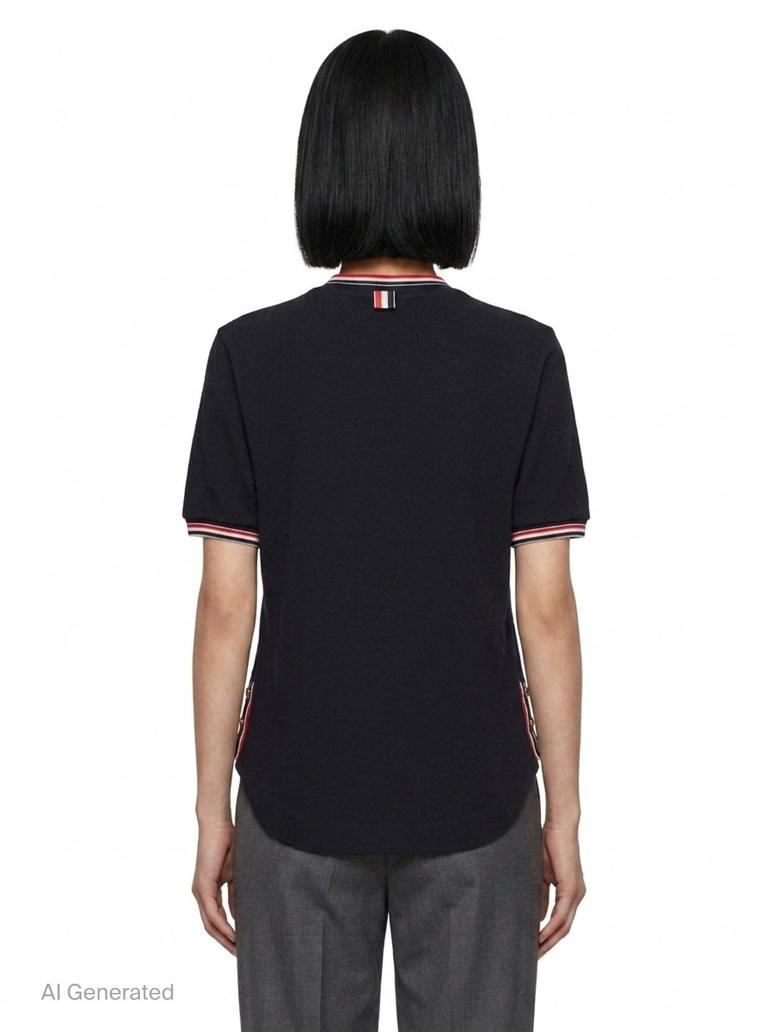 RWB Tipping Short Sleeve Tee | Thom Browne | Club21 - back