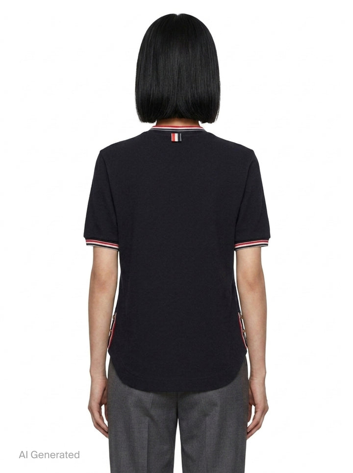 RWB Tipping Short Sleeve Tee | Thom Browne | Club21 - back