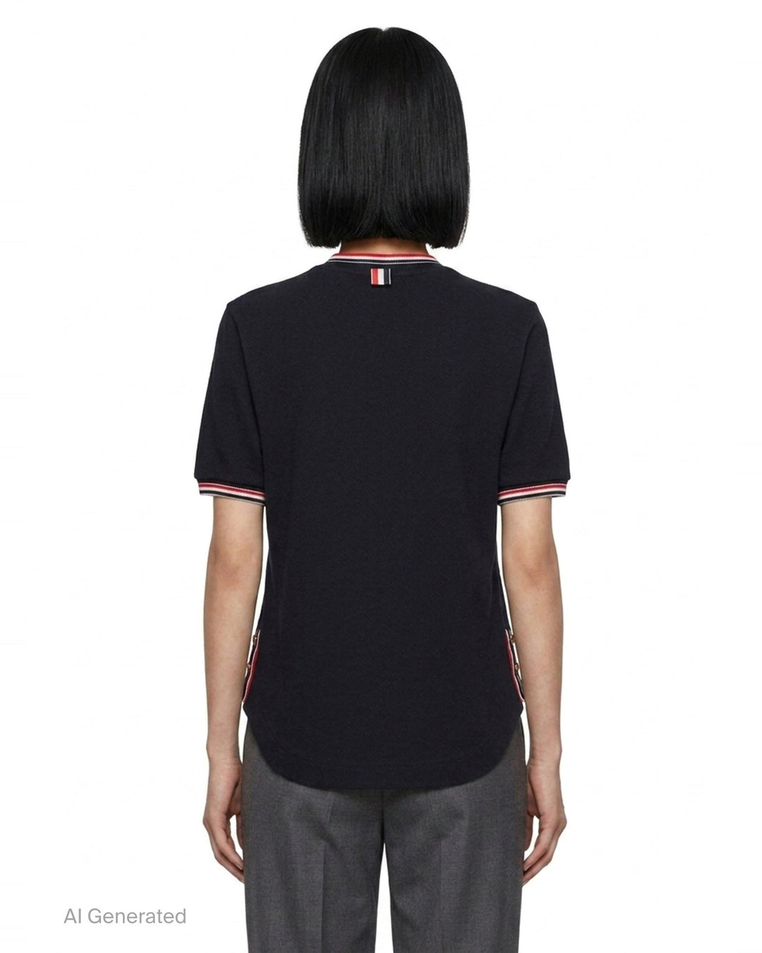 RWB Tipping Short Sleeve Tee | Thom Browne | Club21 - back