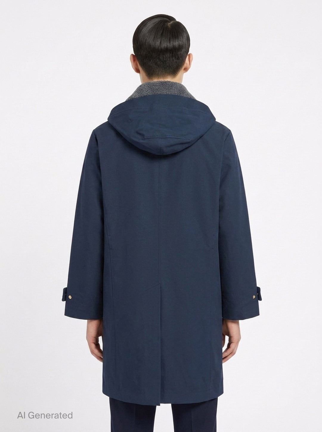 Shell Bal Collar Rain Coat | Thom Browne | Club21 - back