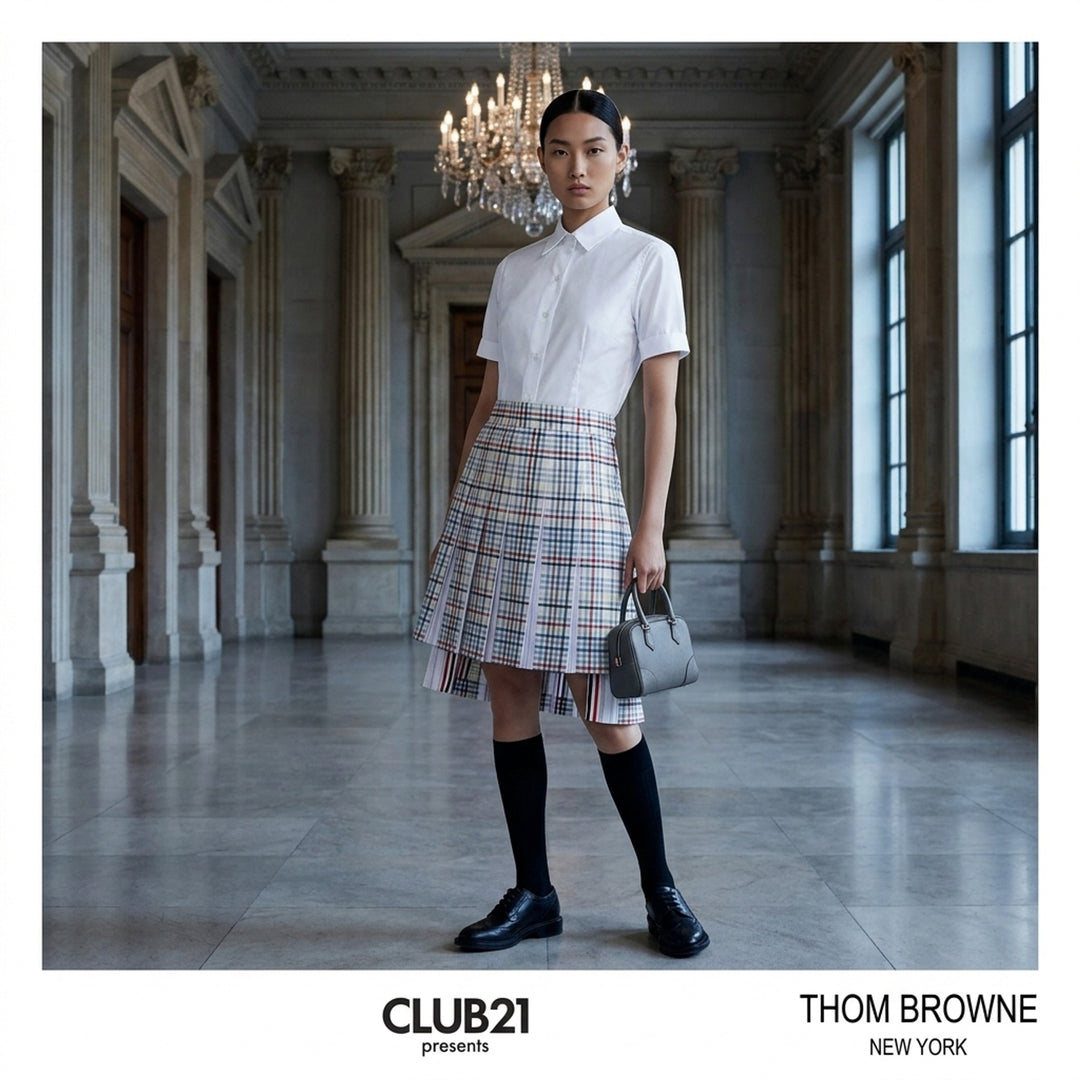Short Sleeve Cropped Shirt | Thom Browne | Club21 - lifestyle