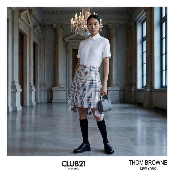 Short Sleeve Cropped Shirt | Thom Browne | Club21 - lifestyle