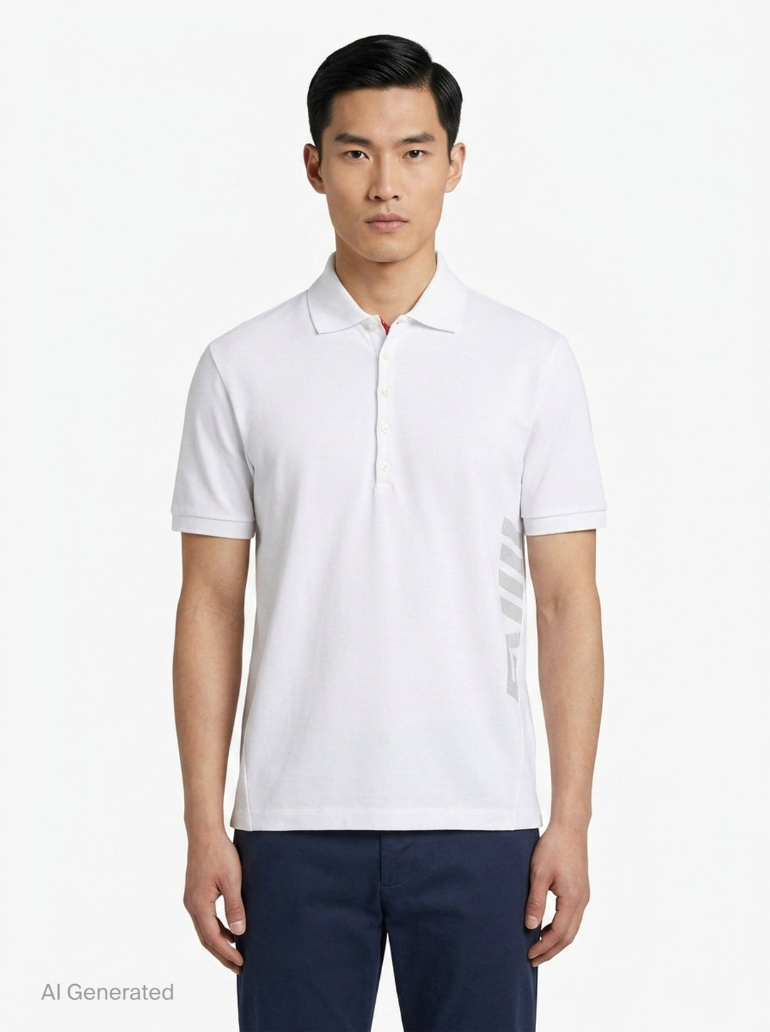 Short Sleeve Piqué Polo Shirt | Thom Browne | Club21 - front