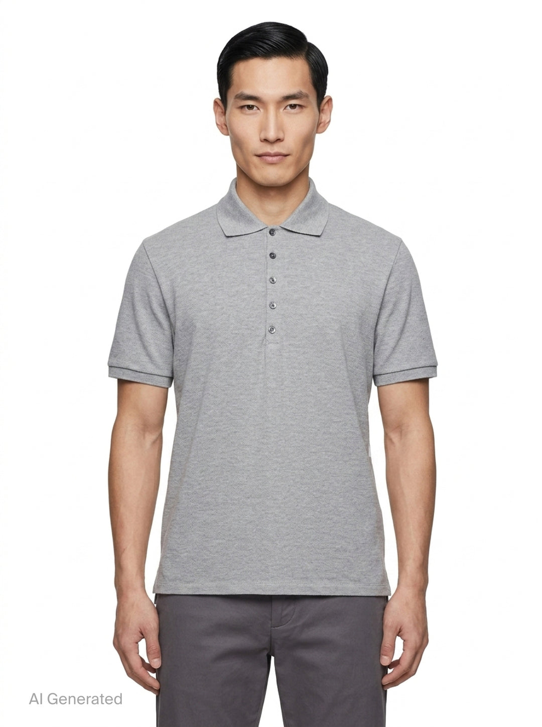 Short Sleeve Piqué Polo Shirt | Thom Browne | Club21 - front