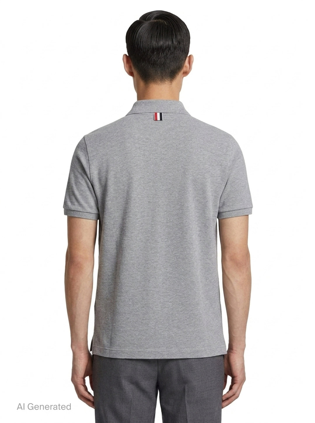 Short Sleeve Rib Cuff Polo | Thom Browne | Club21 - back