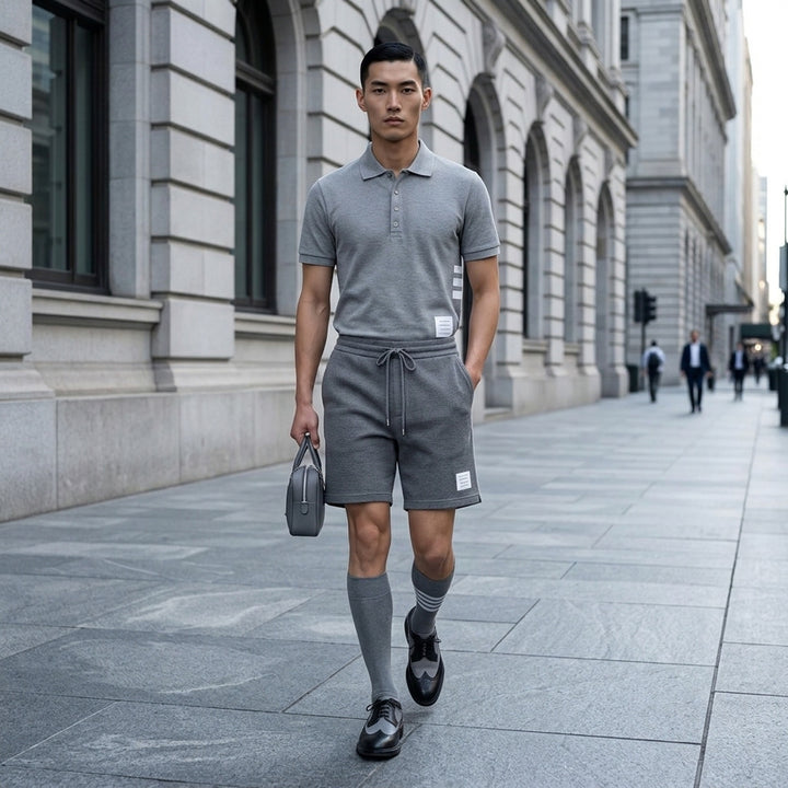 Short Sleeve Rib Cuff Polo | Thom Browne | Club21 - lifestyle