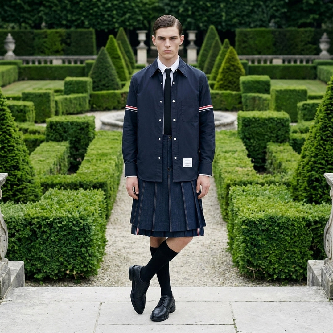 Snap Front Shirt Jacket | Thom Browne | Club21 - lifestyle