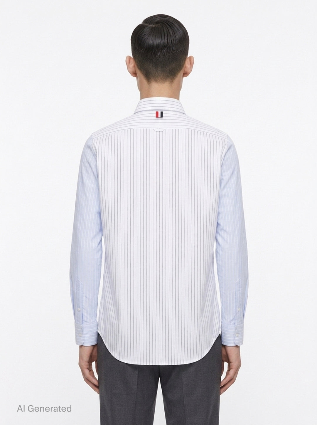 Straight Fit Long Sleeve Shirt | Thom Browne | Club21 - back