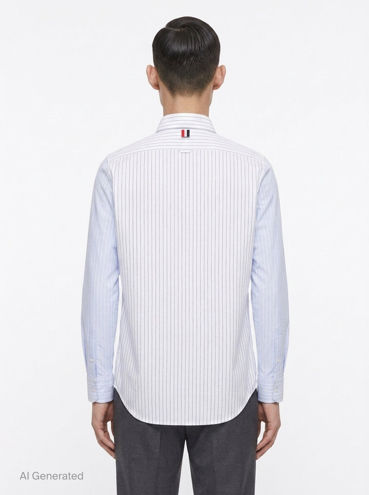 Straight Fit Long Sleeve Shirt | Thom Browne | Club21 - back
