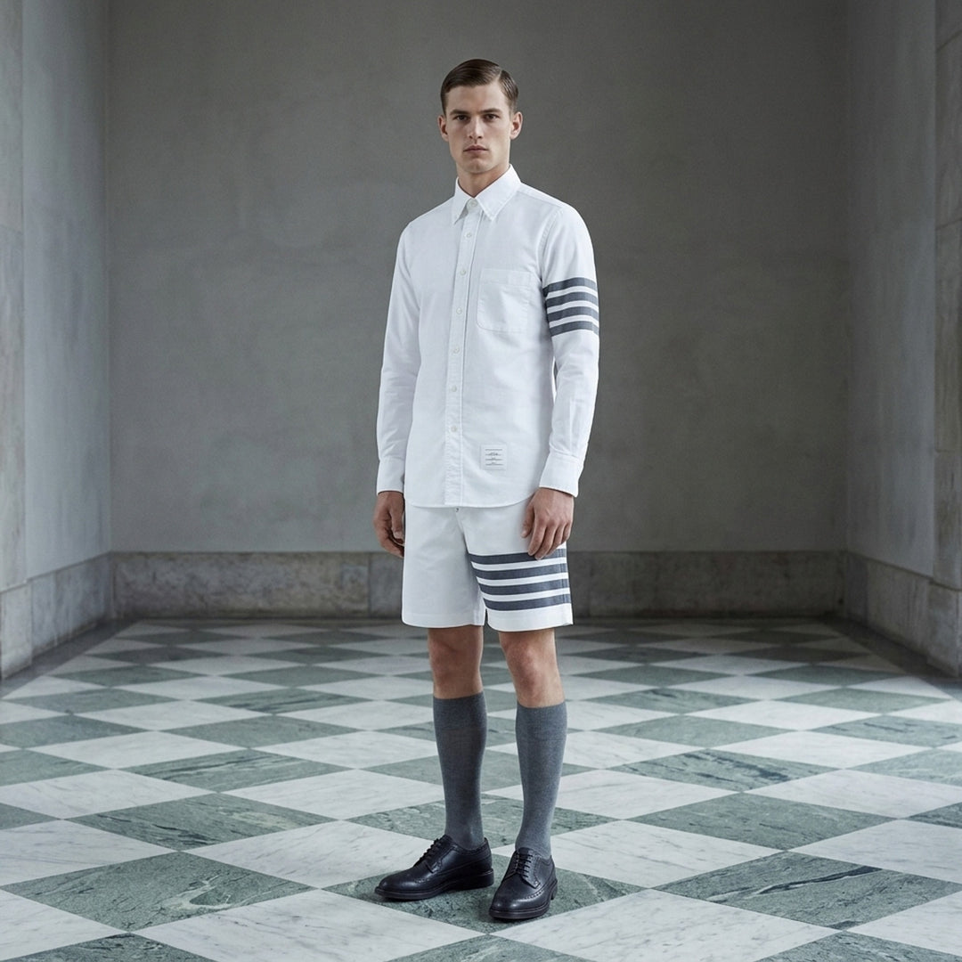Straight Fit Long Sleeve Shirt | Thom Browne | Club21 - lifestyle