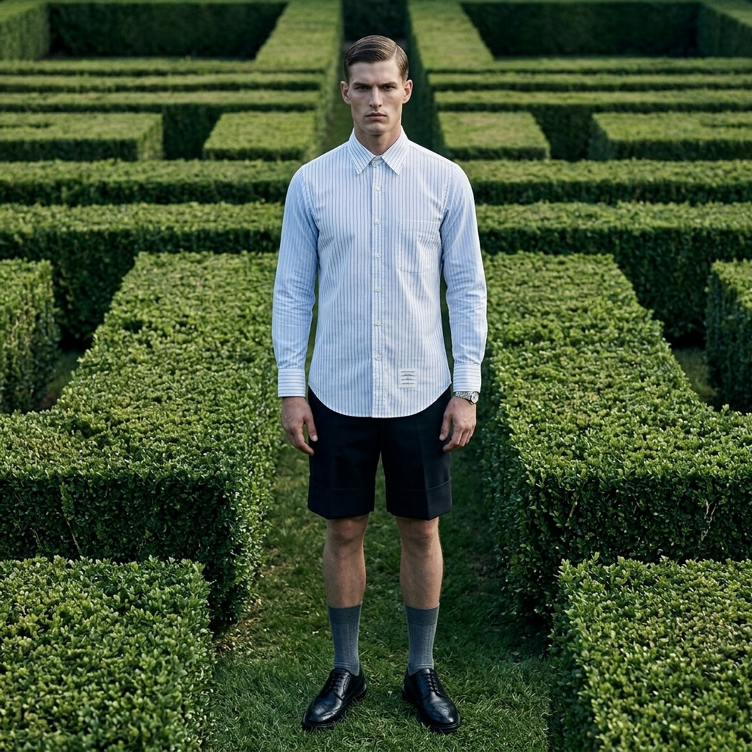 Straight Fit Long Sleeve Shirt | Thom Browne | Club21 - lifestyle