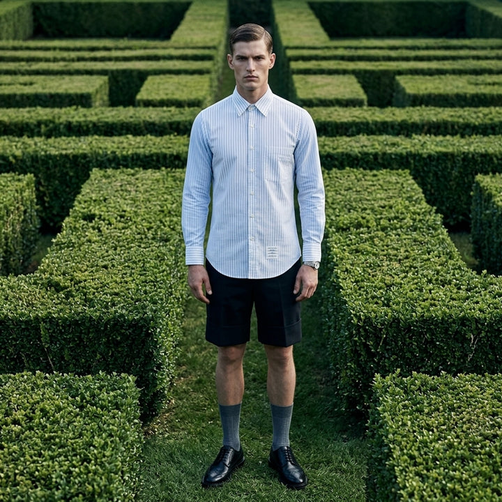 Straight Fit Long Sleeve Shirt | Thom Browne | Club21 - lifestyle