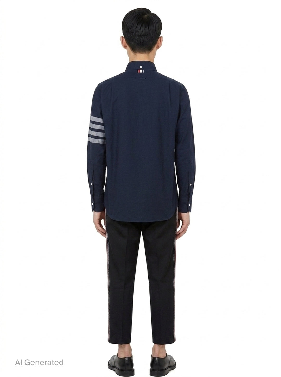 Straight Fit Long Sleeve Shirt | Thom Browne | Club21 - back