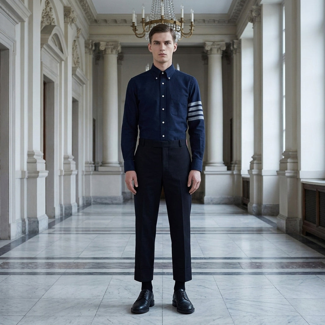 Straight Fit Long Sleeve Shirt | Thom Browne | Club21 - lifestyle
